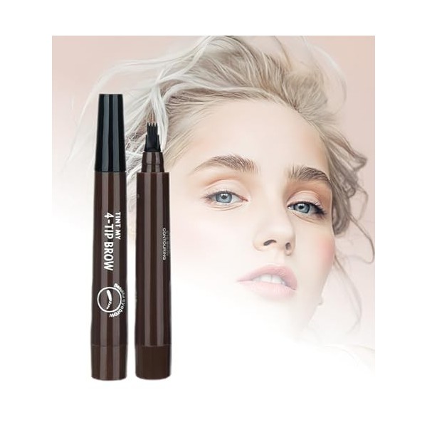 Magic Microblading Crayon de contour des sourcils – Stylo de contour des sourcils – Stylo à sourcils étanche précis à 5 point
