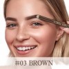 Apooliy Set de 10 crayons à sourcils，Crayon à sourcils longue tenue avec taille-crayon,Stylo à sourcils waterproof,Applicatio