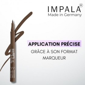 Impala I Remplissage précis des sourcils I Couleur 1 ébène I Résistant à leau et longue durée