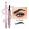 KARLOR Brow Pencil - Crayon à sourcils - Étanche - Avec 4 têtes de fourche - Brow Pencil Liquid - Anti-essuyage - Crayon à so