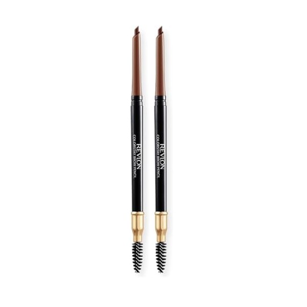 Revlon Colorstay, Crayon Sourcils Avec Brosse, RésistantàLEau, Longue Tenue, Forme Biseautée pour des Sourcils Parfaits, Sof