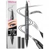 iMethod Stylo à sourcils incurvé – Crayon à sourcils 2 en 1 à double extrémité avec micro-pointe fourchette et pointe pinceau