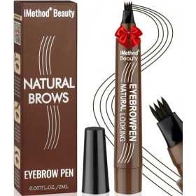 iMethod Microblading Crayon à sourcils - Maquillage des sourcils - Durable - Brun noir