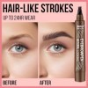 iMethod Microblading Crayon à sourcils - Maquillage des sourcils - Durable - Brun noir