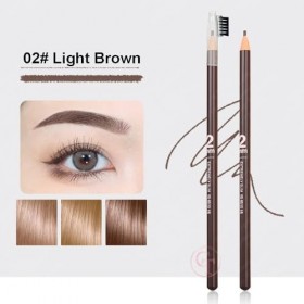 Lot de 5 crayons à sourcils microblading PMU à pointe ultra-fine de 2 mm, avec pinceau intégré, pour un maquillage permanent ...