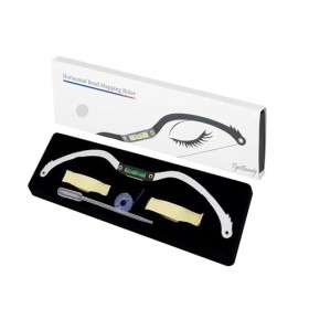 1 kit de microblading pour maquillage permanent : pochoirs à sourcils avec règle en forme darc et de flèche pour mesurer et ...