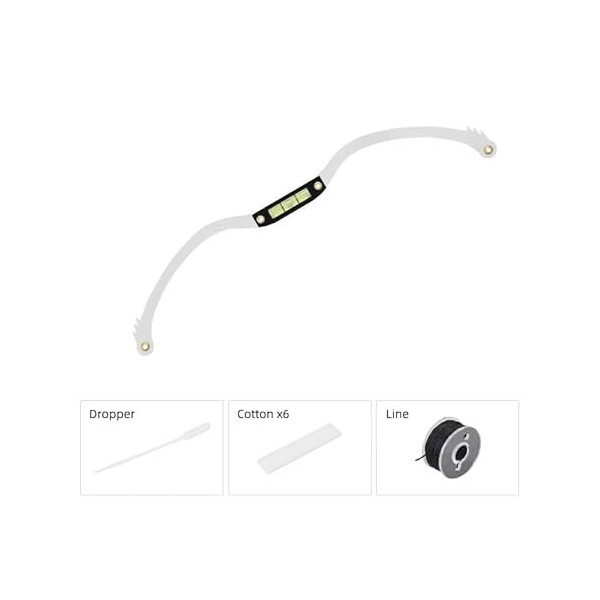 1 kit de microblading pour maquillage permanent : pochoirs à sourcils avec règle en forme darc et de flèche pour mesurer et ...