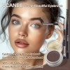 UCANBE Gel à Sourcils Waterproof + Cire Sourcils Stylisante with 2 Adjustable Twin Brushes, Long Lasting 01 Marron Gel à Sou ...