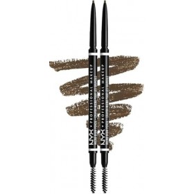 NYX Professional Makeup Crayon à Sourcils Micro Brow Pencil, Crayon Ultra-Fin Double-Embout avec Mine Rétractable et Goupillo