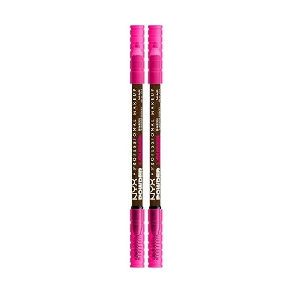 NYX PROFESSIONAL MAKEUP POWDER LOUDER BROW PENCIL ESPRESSO Lot de 2 