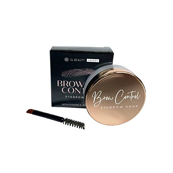 Brow Control Gel à sourcils avec brosse, transparent, GL Beauty, Coiffage des sourcils, 3D Brows