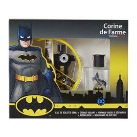Corine de Farme Coffret Cadeau Batman DC Comics| Eau de Toilette 50ml + Disque Volant