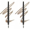 NYX Professional Makeup Crayon à Sourcils Precision Brow, Double-Embout avec Crayon Plat et Goupillon, Teinte : Taupe 02 L