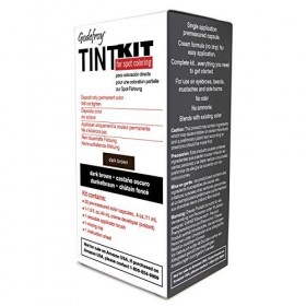 Godefroy Tint Kit de teinture pour sourcils et barbe Marron foncé Pour professionnels