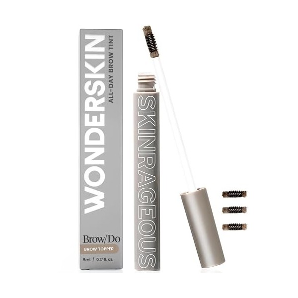 Brow/Do Gel pour Sourcils de Wonderskin - Skinrageous Mascara Teintée Tout-en-Un pour Sourcils, Gel Fixateur Longue Tenue, Im