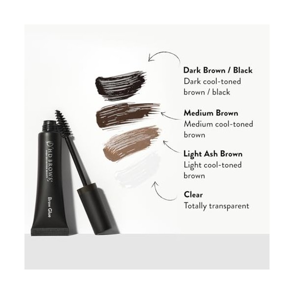 HD BROWS Brow Glue Gel de fixation pour sourcils Marron cendré clair