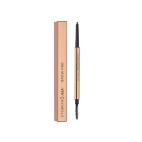 Eyebrowqueen Brow Pro Crayon à sourcils double extrémité imperméable Noir Maquillage des sourcils