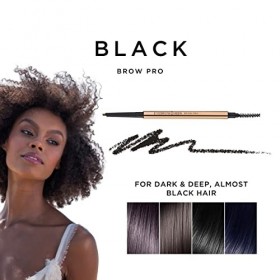 Eyebrowqueen Brow Pro Crayon à sourcils double extrémité imperméable Noir Maquillage des sourcils