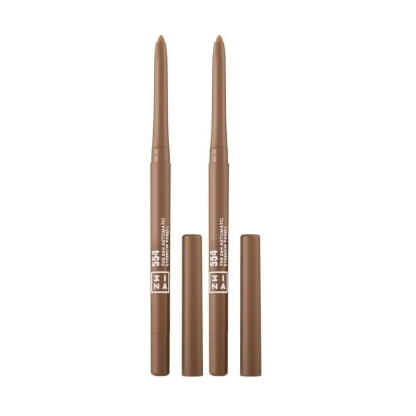 3INA MAKEUP - The 24H Automatic Eyebrow Pencil 554 - Caramel - Crayon Sourcils -24H Longue Tenue et Imperméable - Mine Rétrac...