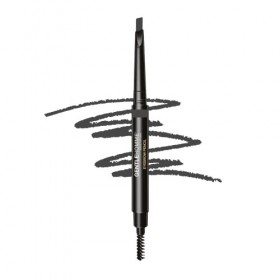 Gentlehomme Crayon Sourcils Homme Gris Facile à Définir Forme Remplie de Sourcils ou de Poils du Visage Brosse 2 en 1 et Styl
