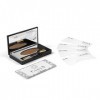 Cyena Make Up - Kit Sourcil Parfait - Maquillage Sourcil Naturel - Sublimateur De Regard - Teinte N°2 - Chatain Foncé