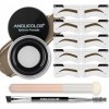 Anglicolor Kit de pochoirs à sourcils, kit de pochoirs à sourcils, pommade à sourcils étanche, pommade à sourcils longue duré