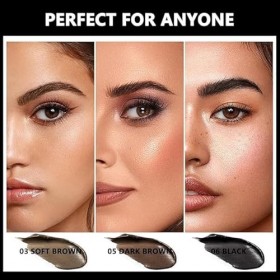 Anglicolor Kit de pochoirs à sourcils, kit de pochoirs à sourcils, pommade à sourcils étanche, pommade à sourcils longue duré