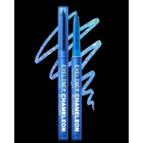 Paillettes Crayon Yeux, Bleu Chameleon Eyeliner, Eye Liner Waterproof Long Lasting, Résistant aux Taches Crayon Eyeliner, Hau...