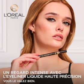 LOréal Paris - Eyeliner Feutre - Longue Tenue 24 Heures - Pointe Feutre Souple - Couleurs Intenses et Vibrantes - Waterproof