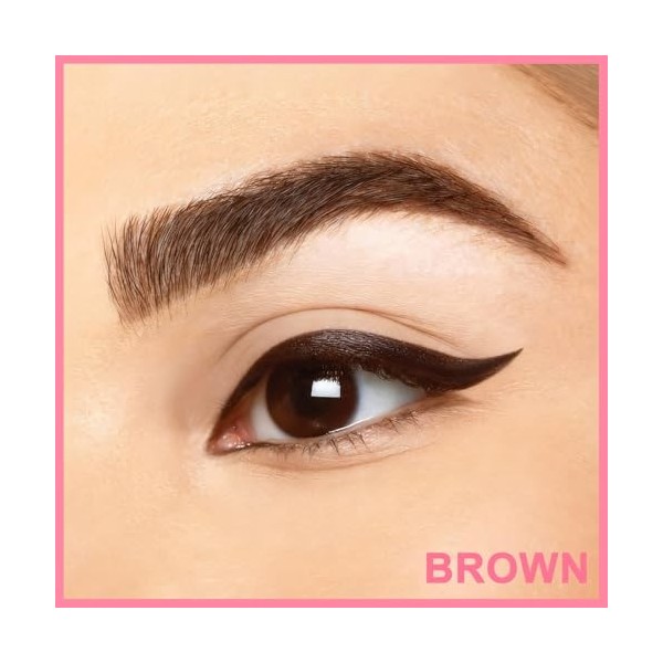 iMethod Eyeliner Liquid Eyeliner 2 en 1 Waterproof Eyeliner Double Ended Eye Liner avec Pointe Pinceau Précise et Pointe épai...