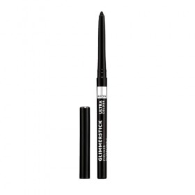 Avon Eyeliner Glimmerstick Blackest Black, formule sans traction et à glissement doux pour une couleur audacieuse, intense et