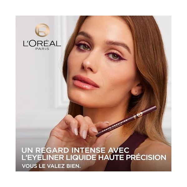 LOréal Paris - Eyeliner Feutre - Longue Tenue 24 Heures - Pointe Feutre Souple - Couleurs Intenses et Vibrantes - Waterproof