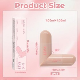 Eyeliner Stamp,Wing Tip Pen,Double Eye Liner Noir Waterproof Liquide Stamp,Séchage Rapide,Longue Tenue,Haute Pigmentation, fo