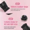 2pcs stylos eyeliner en gel, tampon pliable pour des ailes parfaites, outil eye-liner imperméable, stylo eye-liner résistant