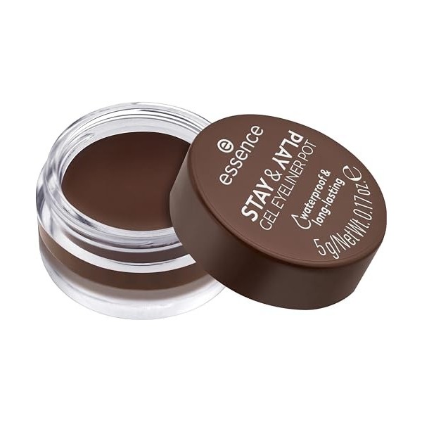 Essence - Eyeliner Gel Pot Stay & Play - 02 Brown