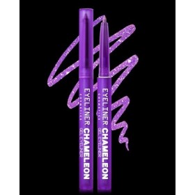 Paillettes Crayon Yeux, Violet Chameleon Eyeliner, Eye Liner Waterproof Long Lasting, Résistant aux Taches Crayon Eyeliner, H