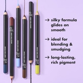 e.l.f. Eyeliner Smoky Kohl - Khôl hautement pigmenté pour un maquillage intense et durable - Végétalien et sans cruauté enver...