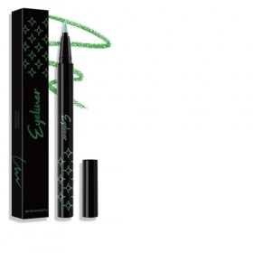 Vawolecy Stylo eyeliner scintillant coloré, Eyeliner liquide scintillant, Finition satinée métallique hautement pigmentée imp...