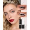 Eyeliner Waterproof White Matt Lisse Khôl Crayons Khôl à séchage rapide Résistant aux taches Gel Crème Longue durée Haute Pig