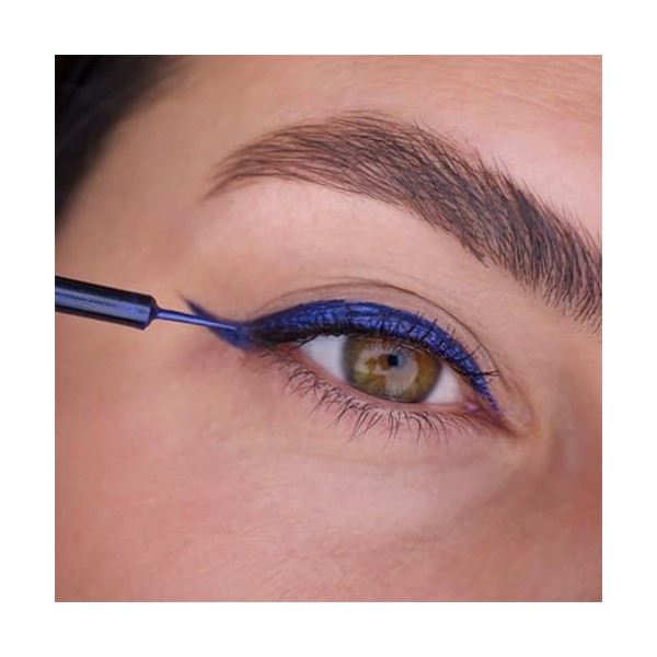 GRIMAS Eyeliner 3 ml, bleu métallisé, couleur professionnelle de contour des yeux imperméable avec applicateur fin, séchage r...