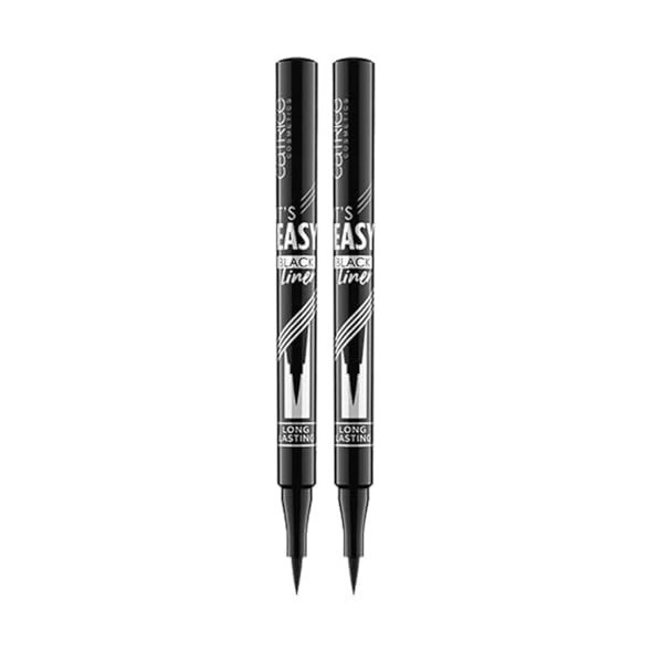 Catrice - Eyeliner Its Easy Black - 10 Blackest Black Lot de 2 Eyeliner / Khôl / Crayon