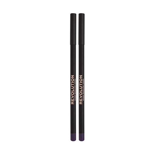 Makeup Revolution, Kohl EyeLiner, EyeLiner, Black, 1.3g Lot de 2 Eyeliner / Khôl / Crayon