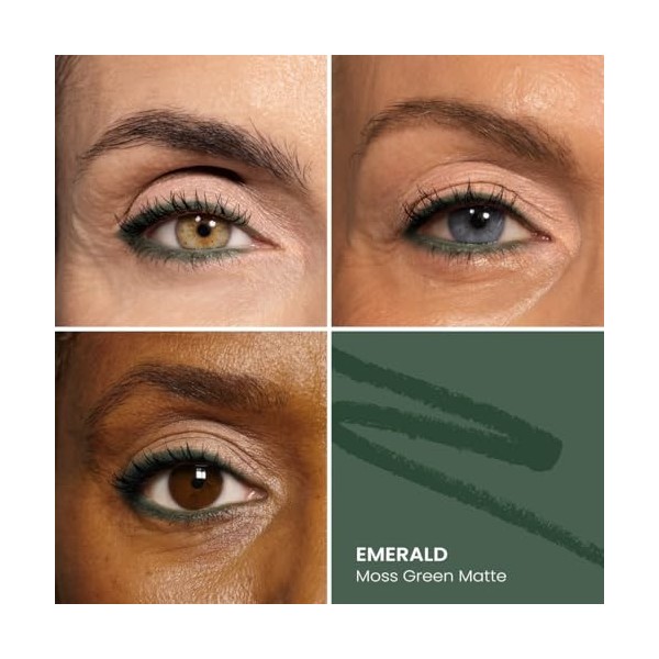 Prime Prometics PrimeEyes Glide Eyeliner pour femme mûre – Imperméable, longue durée et anti-désordre – Texture gel crème, ta