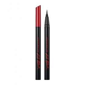 Clio Kill Superproof Brush Eyeliner – Ultra-fin, anti-bavure, longue durée, couleur vive – Noir – 0,55 ml Eyeliner / Khôl / C...