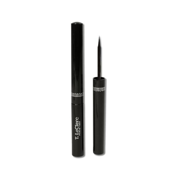 T.LeClerc Eyeliner NOIR Liquide Actif Croissance - Stimule la pousse des cils - Yeux Sensibles - Tracé Précis et Facile - Cou...