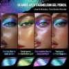 UCANBE Ombre à Paupières Caméléon Eye Liner 4PCS, Maquillage des Yeux Gradient Métallique Pailleté, Imperméable et Longue Dur...