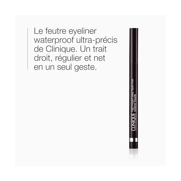 Clinique High Impact Eyeliner Liquide | Waterproof, Longue Tenue, Ne File Pas + Convient aux Yeux Sensibles, 0.67 g Eyeliner ...