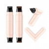 Sitovely 2PCS Crayon Eyeliner Gel, Winged Liquid Eyeliner Stamp, Crayon Eye liner Noir Double Embout Pliable, Pochoirs œil de
