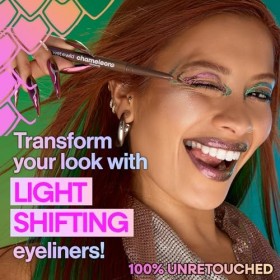 Wet n Wild Chameleon Chrome Retractable Waterproof Eyeliner, Pigments Irisés Réfléchissant la Lumière pour un Changement de C