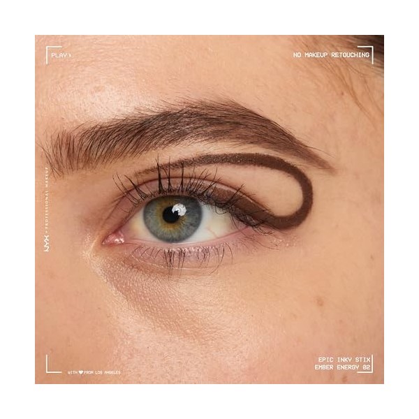 NYX Professional Makeup Epic Inky Stix - Eyeliner gel-crème waterproof - Tenue 24H Sans Bavure ni retouche - Pointe biseautée